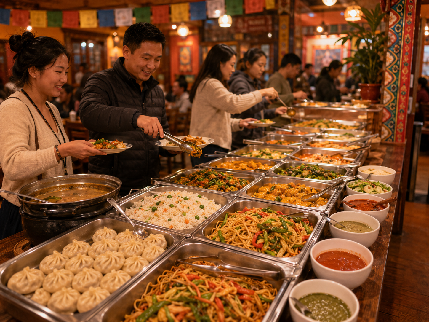 Buffet chaud himalayen AMA Buffet